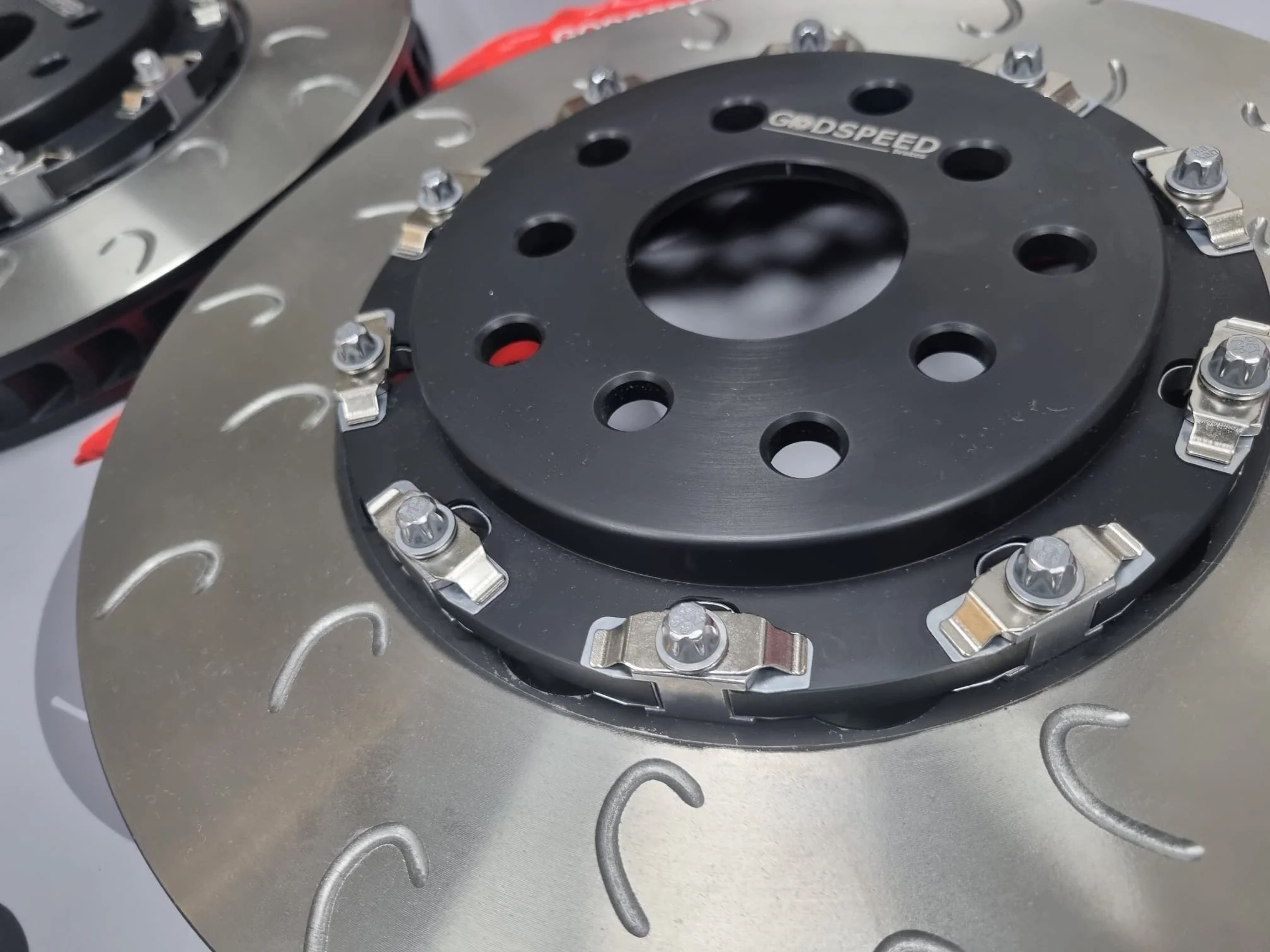 Subaru 326mm STI Front 2 Piece Discs and Bells