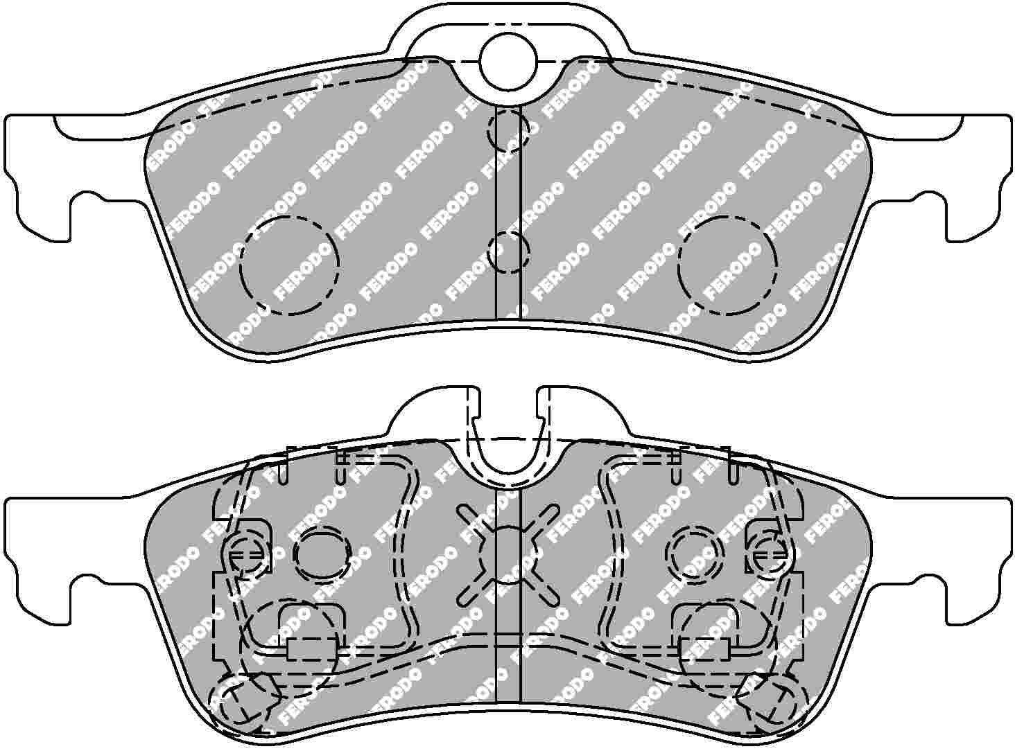 Honda Civic Type R FK2 Rear Ferodo DS2500 Pads