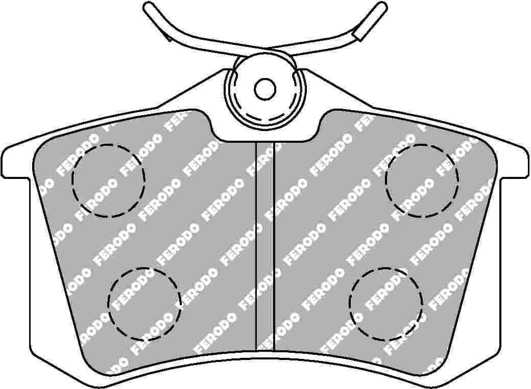 Renault Clio 4 RS Rear Ferodo DS1.11 Pads