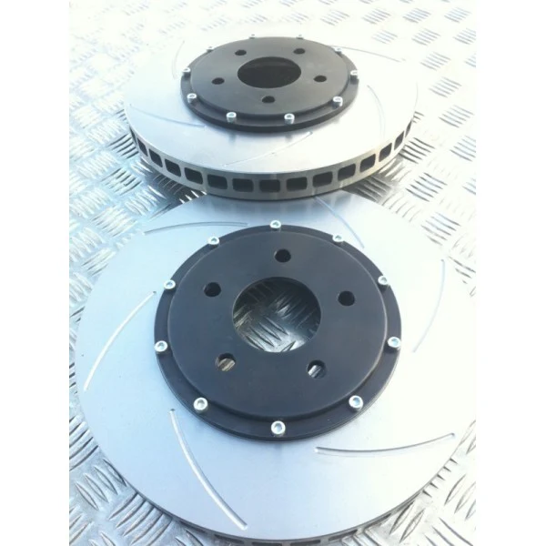 Mitsubishi Evo 5-9 Front 2 Piece 6 Groove Discs and Bells