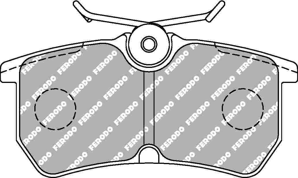 Ford Fiesta MK7 ST Rear Ferodo DS2500 Pads - Image 2