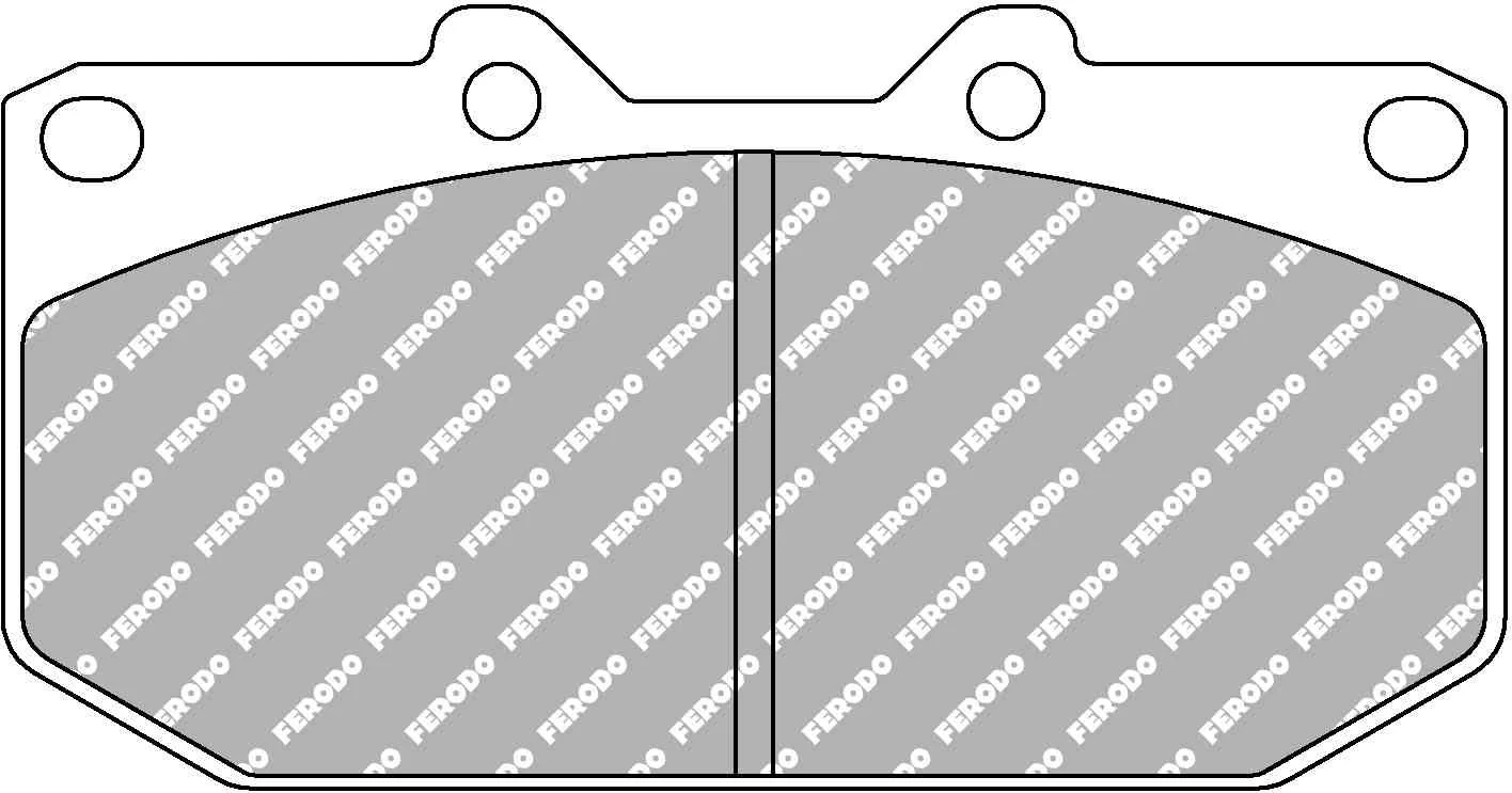 Subaru Front Impreza 4 Pot EBC RP-X Pads - Image 2