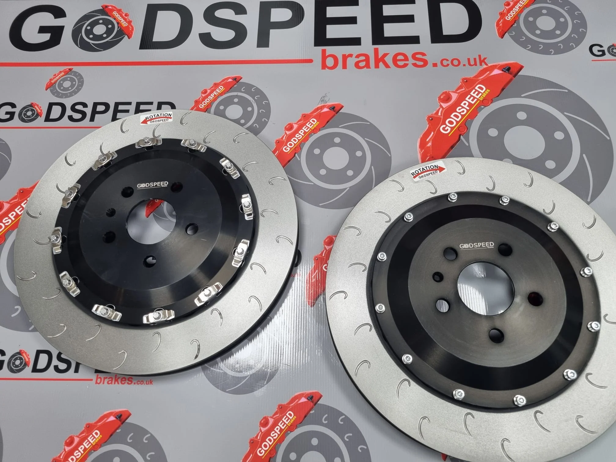 VW Golf 7/7.5 R/vRS/Cupra/S3 MQB 380x32mm 2 Piece Revo Replacement Disc & Bells