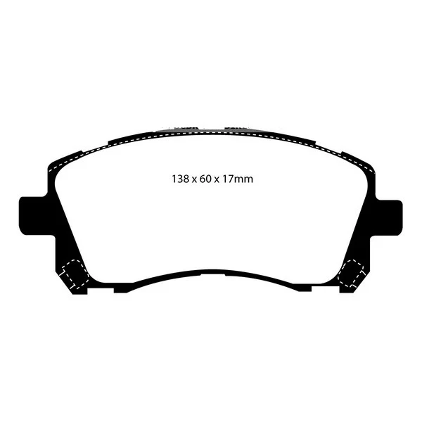 Subaru Impreza 2 Pot Front Bluestuff NDX Pads