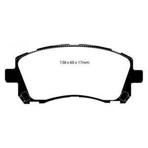 Subaru Impreza 2 Pot Front Bluestuff NDX Pads - Image 2