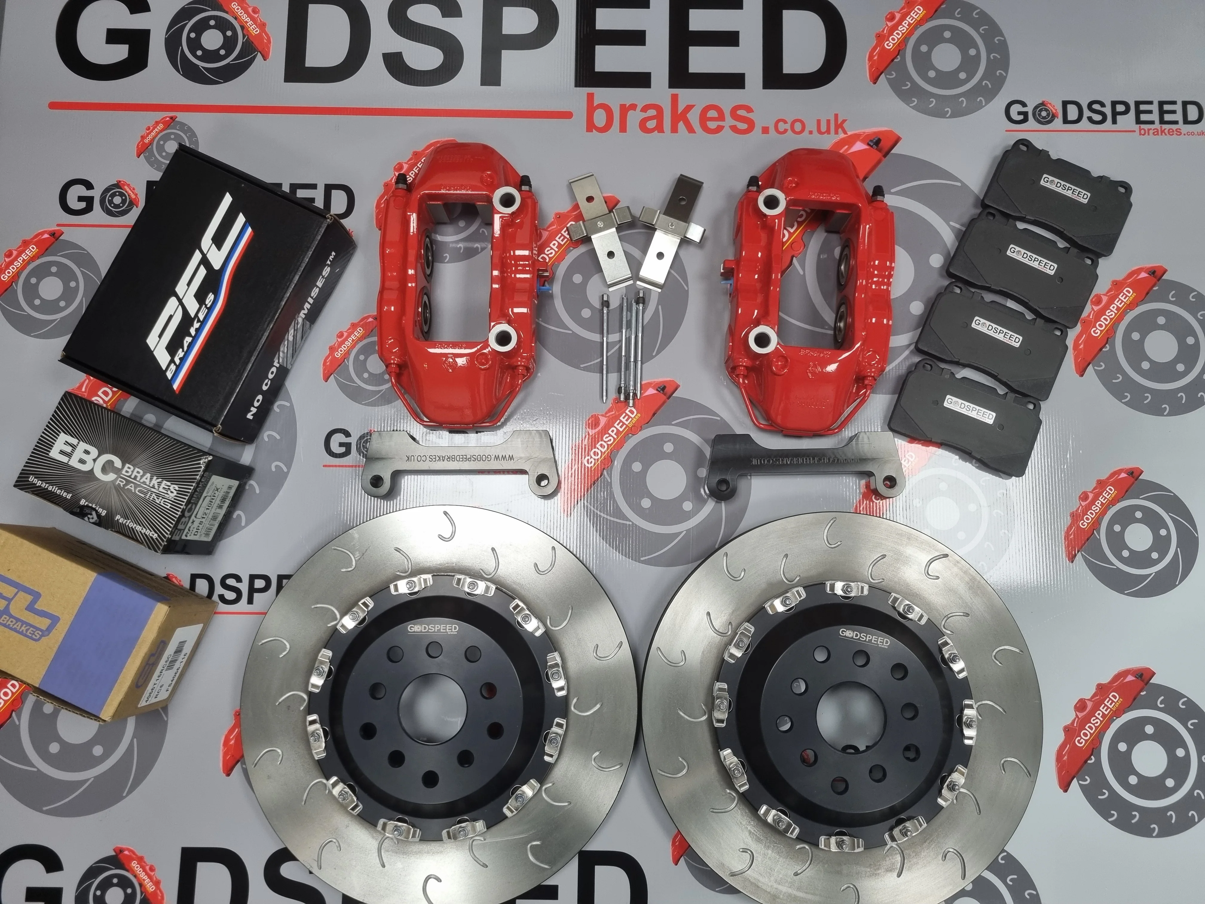 Subaru Impreza 356mm Brake Kit with Brembo 4 Pot Calipers - Image 2