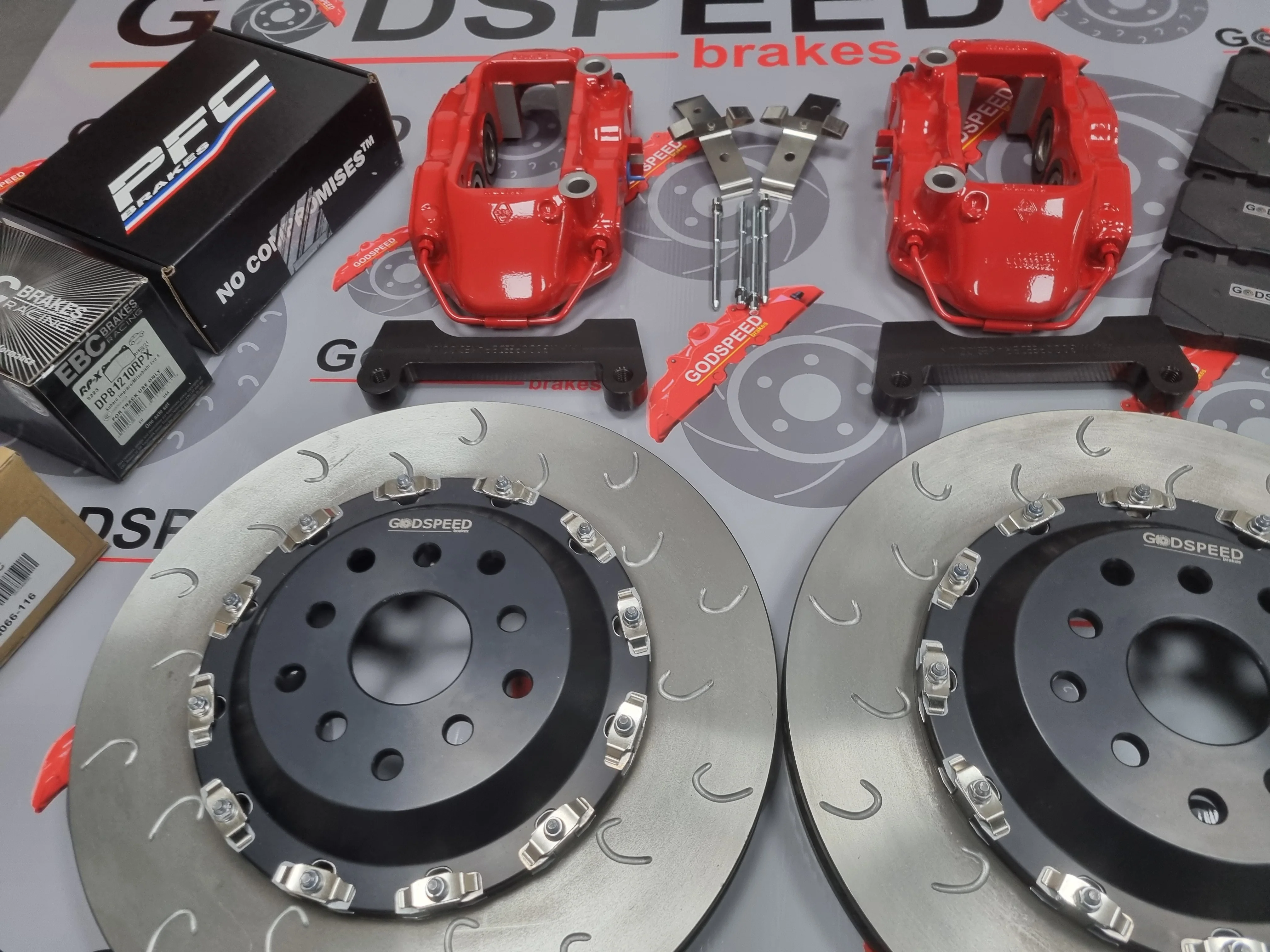 Subaru Impreza 356mm Brake Kit with Brembo 4 Pot Calipers - Image 3