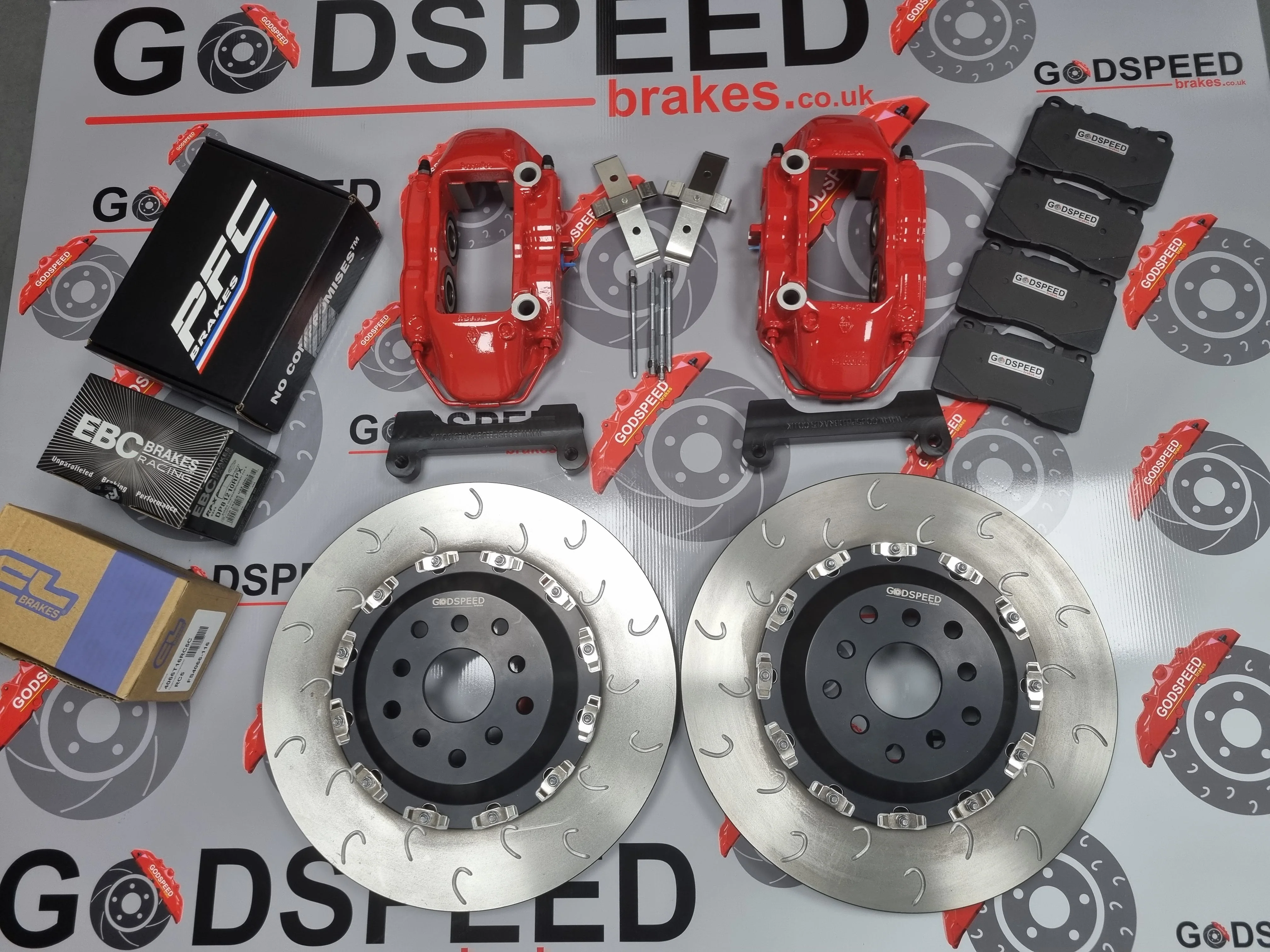 Subaru Impreza 356mm Brake Kit with Brembo 4 Pot Calipers - Image 4
