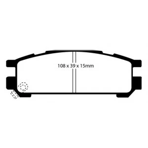 Subaru Impreza Rear Bluestuff NDX Pads - Image 2