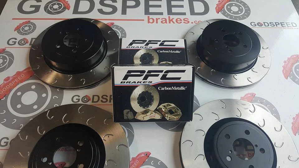 Subaru Impreza STI F&R G Hook Discs and PF Z Rated Pads
