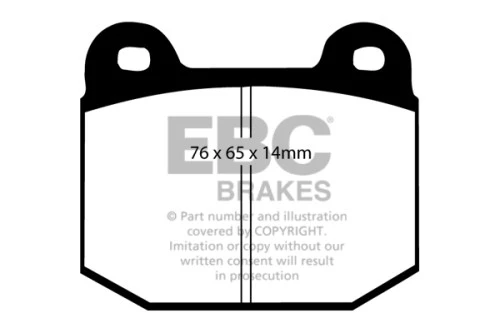 Impreza STI Rear EBC RP-X Pads - Image 2